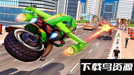 飞行自行车机器人战争3游戏最新版截图1