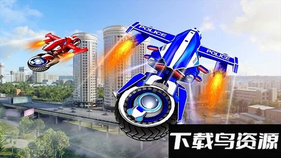 飞行自行车机器人战争3游戏最新版截图2