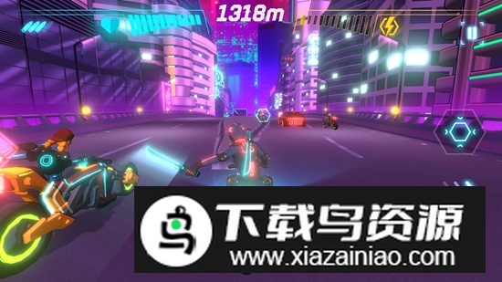 霓虹骑士游戏手机版(Neon Riders)截图2