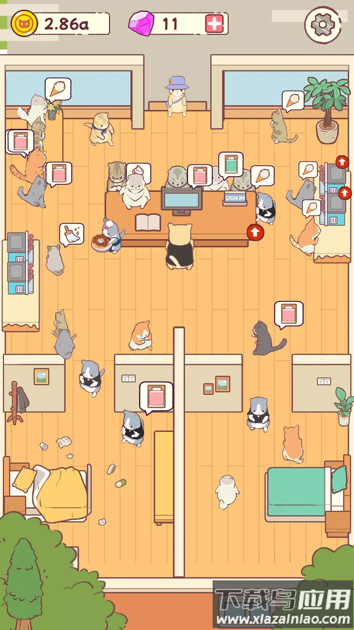 猫咪酒店游戏(Cat Hotel)最新版截图1