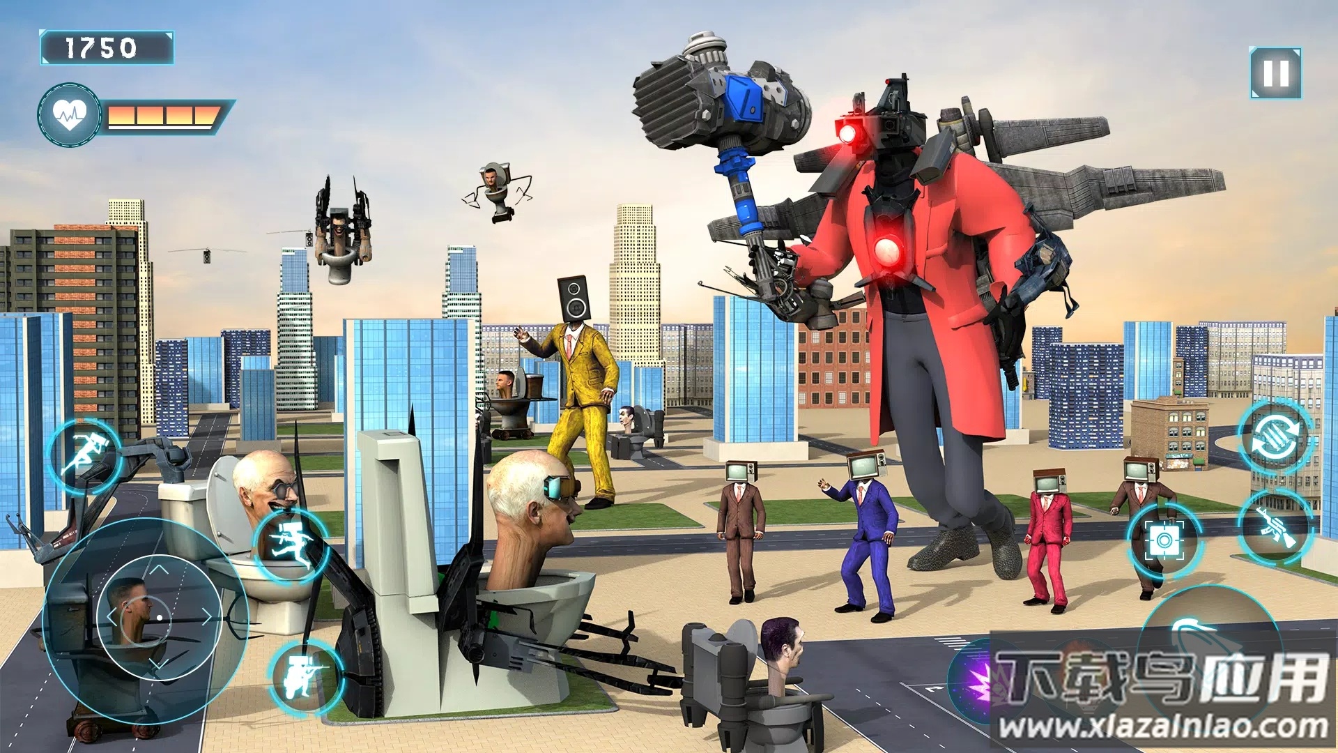 马桶人城市英雄3D游戏截图1