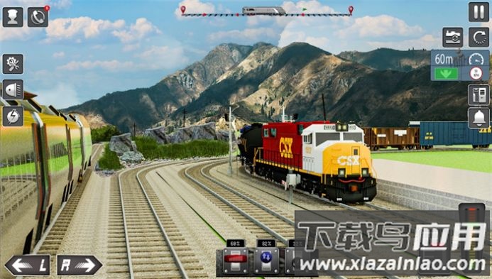真实火车模拟驾驶游戏(Train Simulator Game 3d)截图1