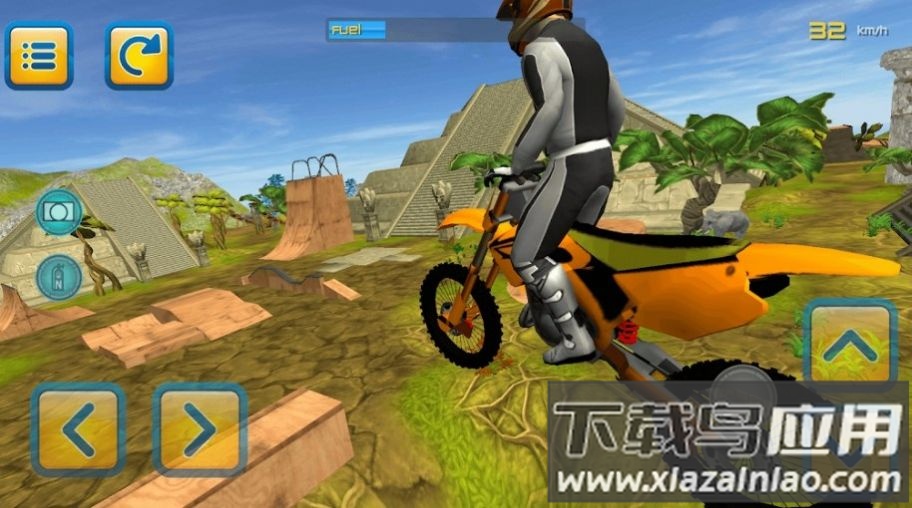 森林摩托车跳跃游戏(Jungle Motorbike Jumping)截图1