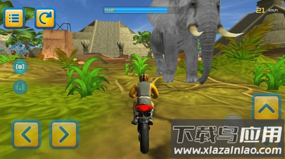 森林摩托车跳跃游戏(Jungle Motorbike Jumping)截图3