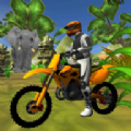 森林摩托车跳跃游戏(Jungle Motorbike Jumping)