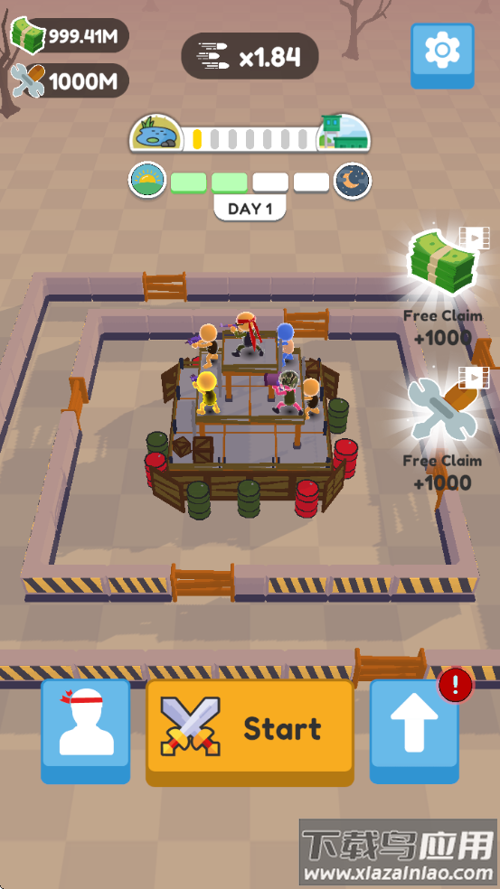 堡垒卫士游戏无限金币版(Defend City Merge Shoot Idle)截图3