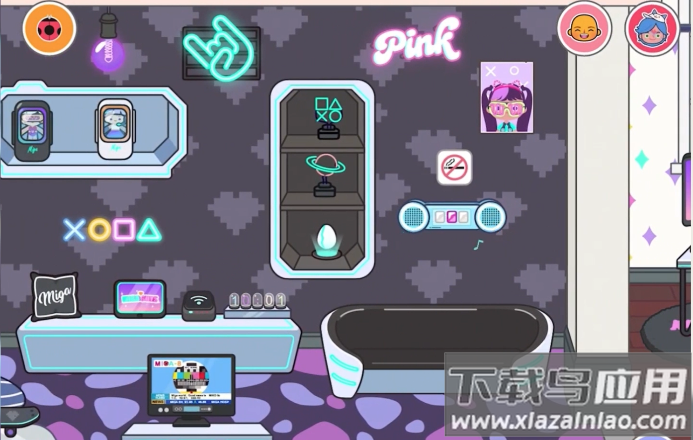 米加小镇米加世界赛博朋克最新版截图2