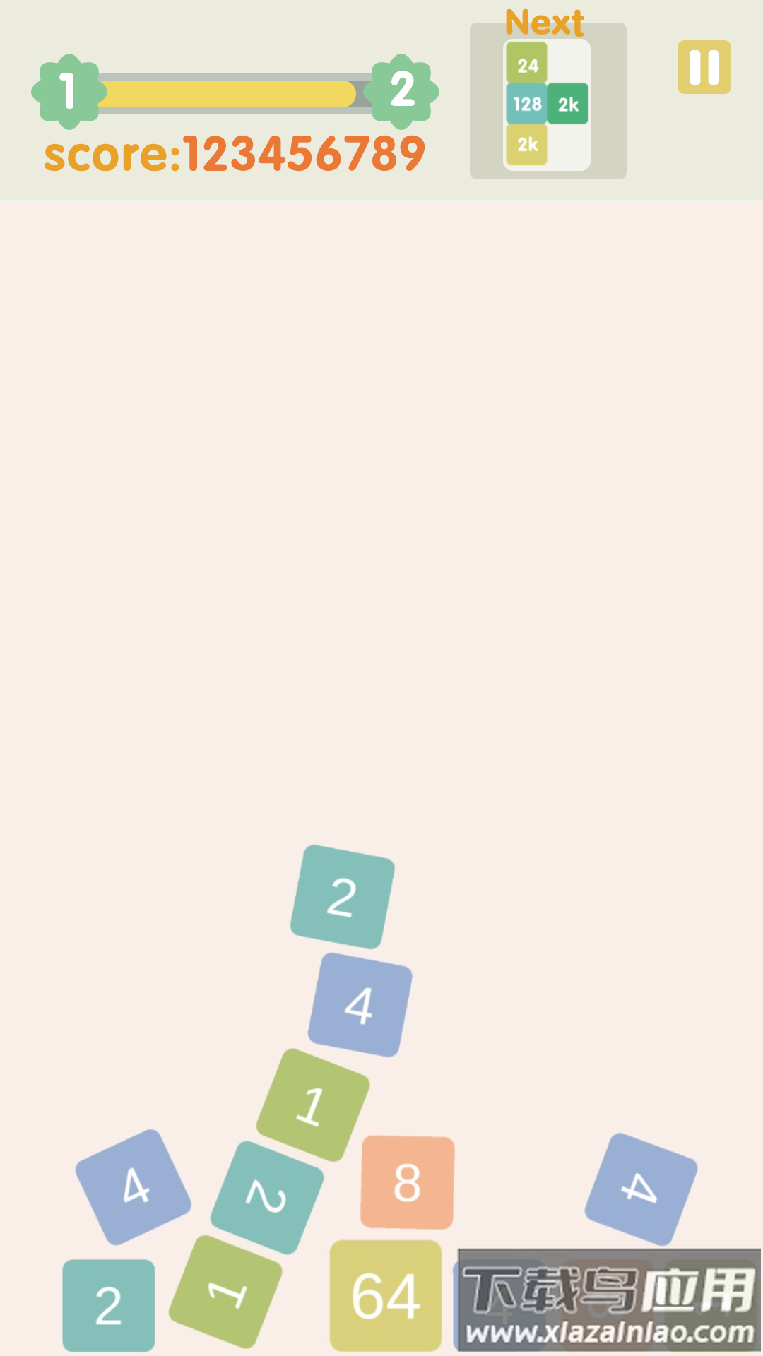 不稳定的2048游戏截图3