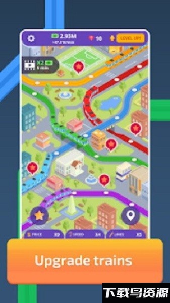 闲置火车城市地铁游戏(idle trains)最新版截图1