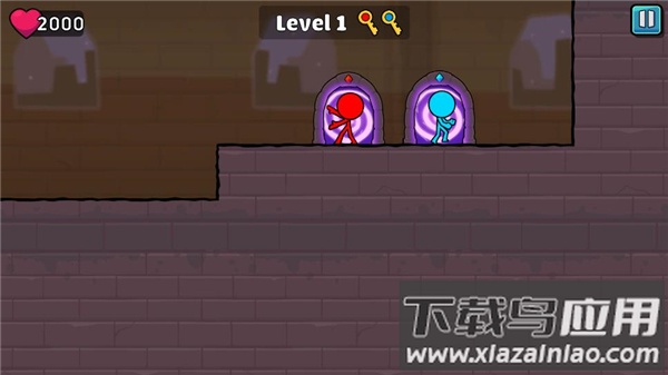 红蓝火柴人2下载安装(Red & Blue Stickman 2)截图2
