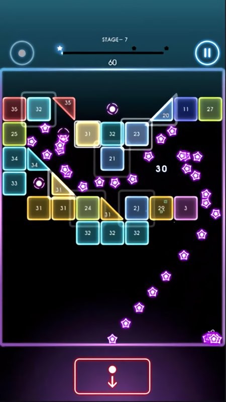 霓虹弹一弹手机版(Bricks Breaker Swipe)最新版截图2