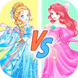 闪耀公主裙涂色游戏