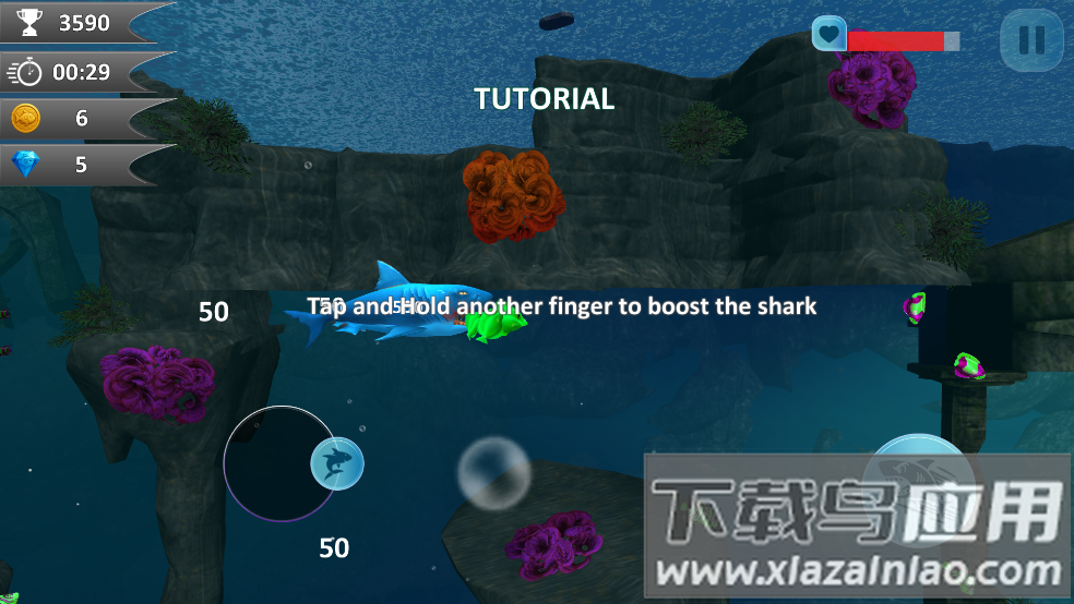 鲨鱼进化进食与生存游戏(Shark Evolution: Eat & Survive)最新版截图1