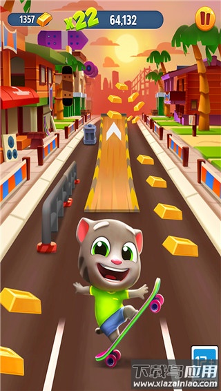 汤姆猫跑酷无限金币无限钻石版截图4