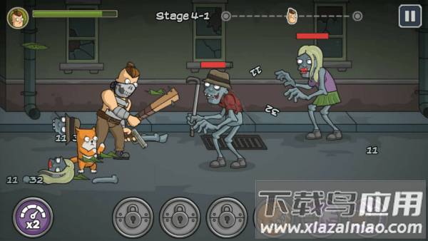 森雅和奥斯卡大战僵尸游戏最新版截图3
