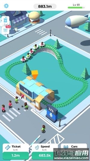 放置过山车游戏下载(Idle RollerCoaster)最新版截图1