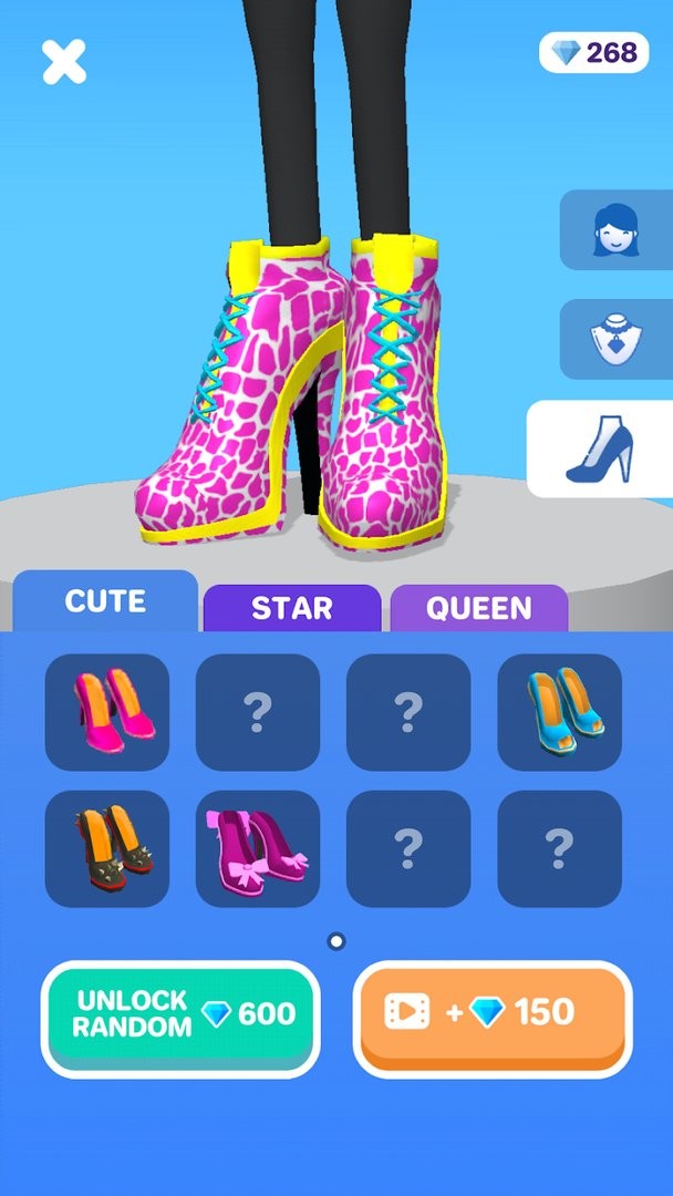 高跟鞋冲冲冲无限金币无限钻版最新版截图2