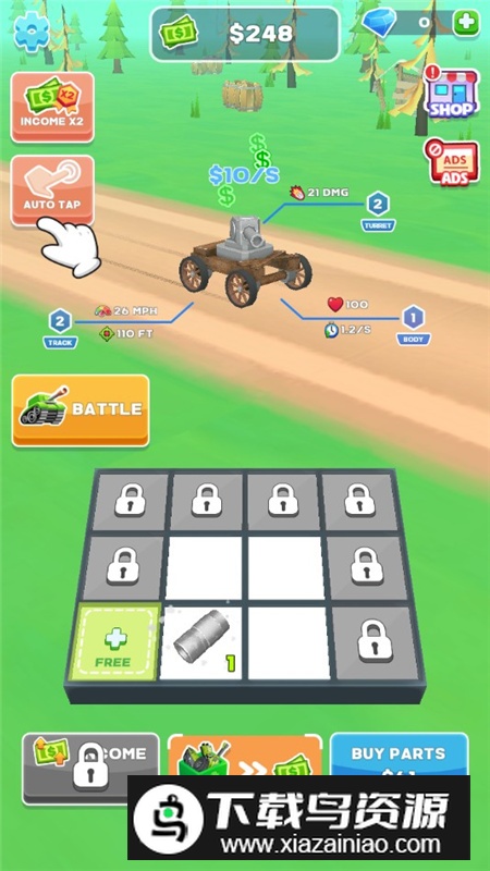 闲置合并坦克大战免广告无限钻石版最新版截图3