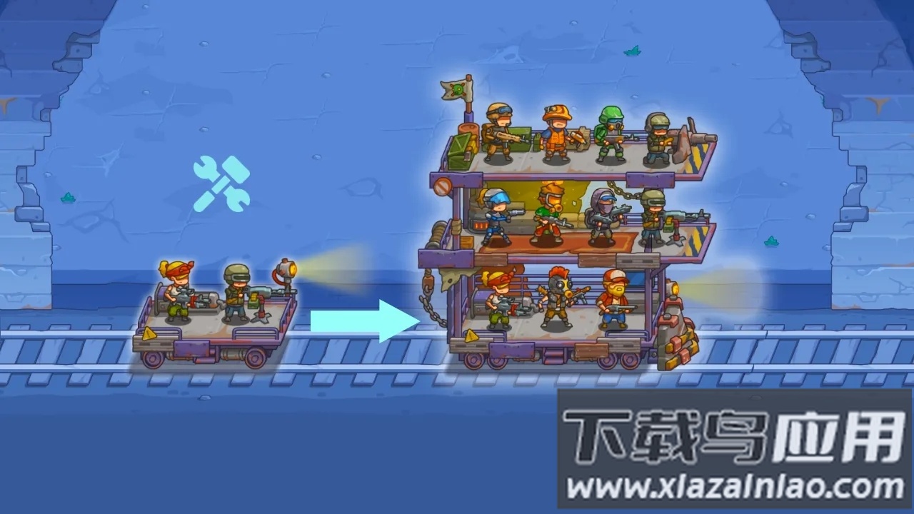 塔楼火车僵尸防御2D游戏最新版截图1