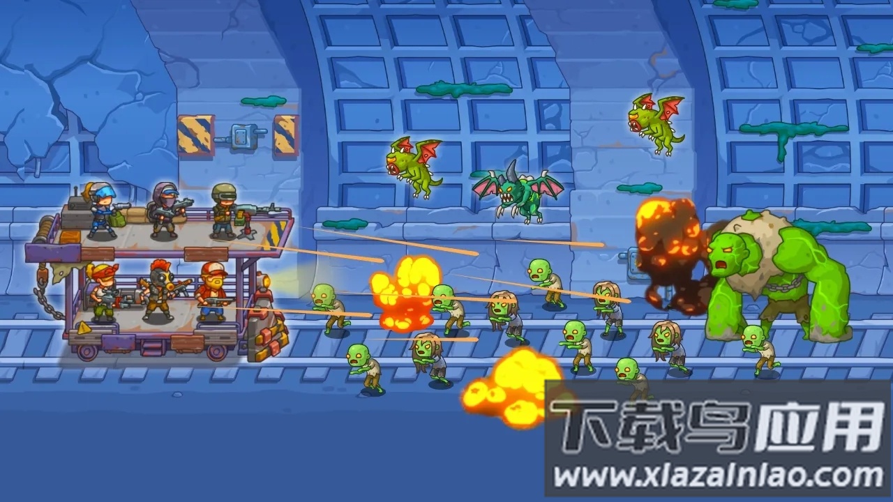 塔楼火车僵尸防御2D游戏最新版截图3
