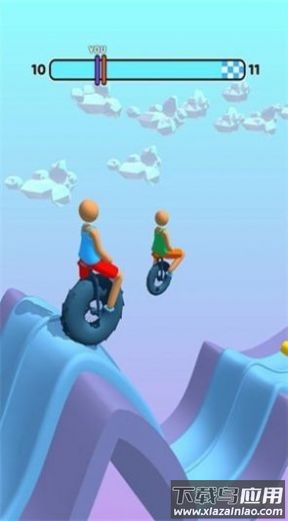 独轮障碍赛Turbo Wheel游戏最新版截图1