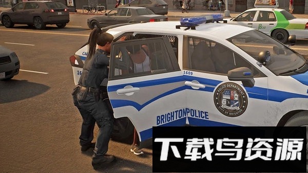 边境警察巡逻模拟器游戏(Highway Police Car Chase)截图1