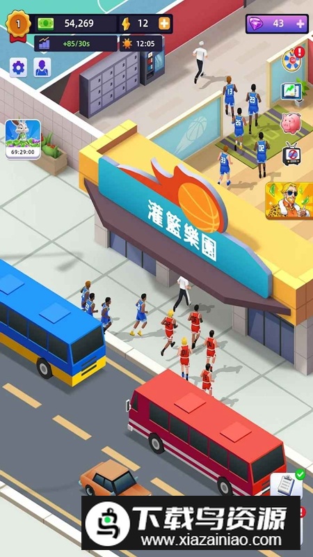 闲置篮球竞技场大亨无限金币钻石破解版最新版截图5