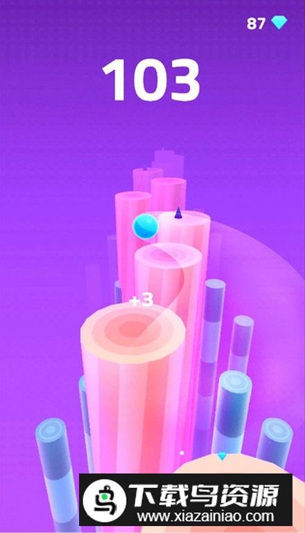 音乐球跳一跳游戏无广告版最新版截图2