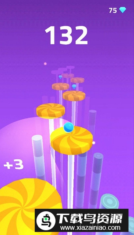 音乐球跳一跳游戏无广告版最新版截图4