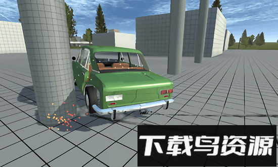 车祸物理模拟器去广告版(Simple Car Crash Physics Simulator Demo)截图1