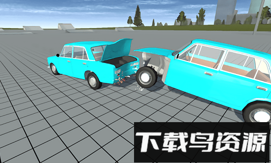 车祸物理模拟器去广告版(Simple Car Crash Physics Simulator Demo)截图2