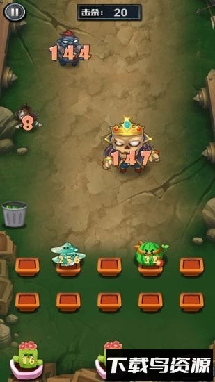 躺平花花斗僵尸小游戏截图1