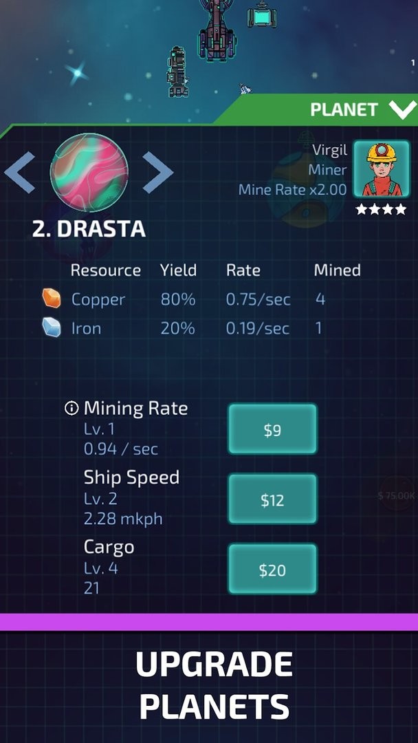 闲置的行星矿工内购破解版最新版截图1