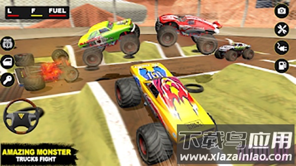 怪物德比卡车格斗游戏(Monster Derby Truck Fighting)截图3