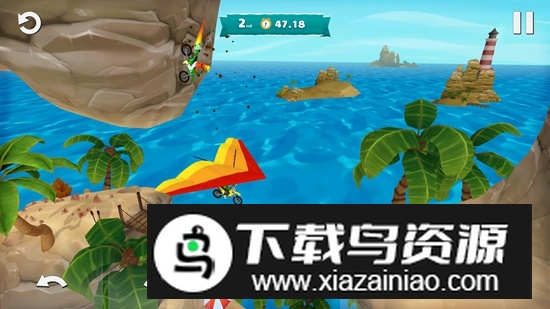 空降越野摩托车手游(Airborne Motocross)截图3