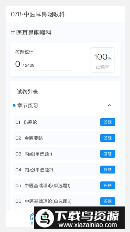 中医耳鼻咽喉科学新题库app安卓版最新版截图1