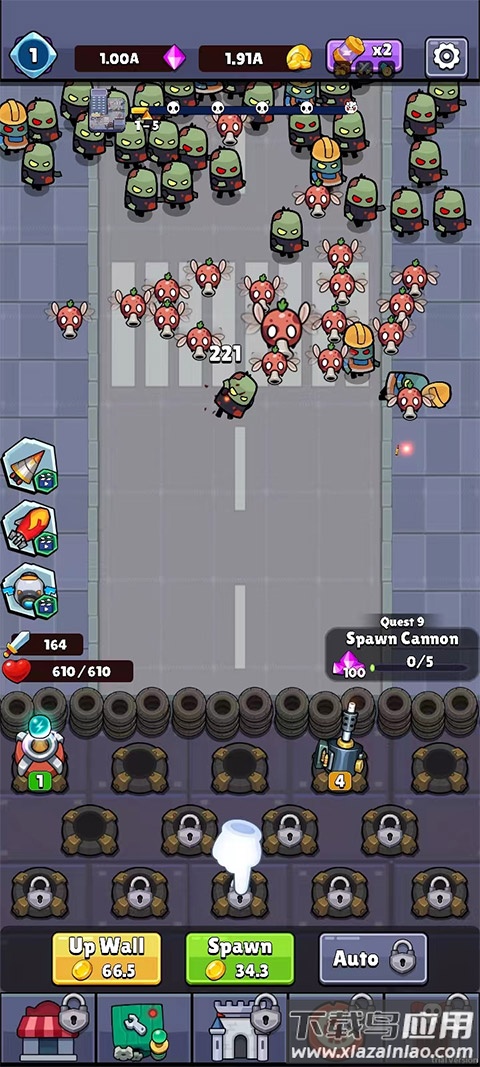 合并僵尸战争游戏(Merge Cannon)截图