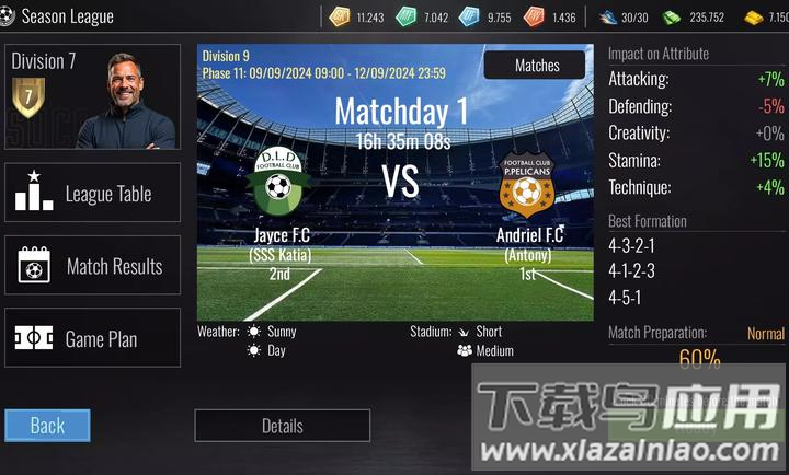 足球王朝俱乐部经理2025下载(Soccer Dynasty: Club Manager)截图3