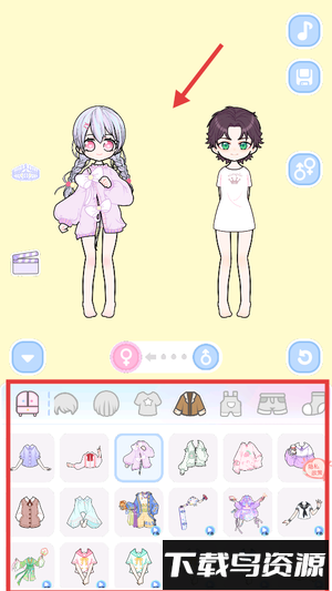 卡哇伊装扮女孩