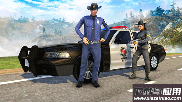 边境巡逻警察模拟器手机版(Highway Police Car Chase)截图4