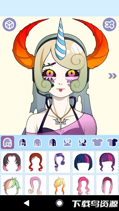 怪物女孩头像制作app最新版截图3