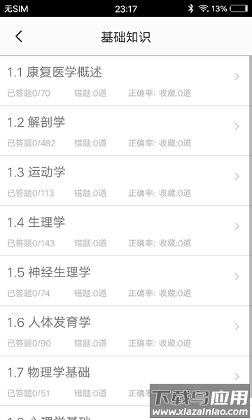 康复医学题集软件最新版截图2