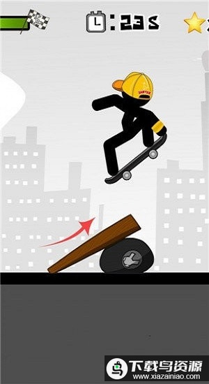 火柴人滑板特技游戏最新版截图2