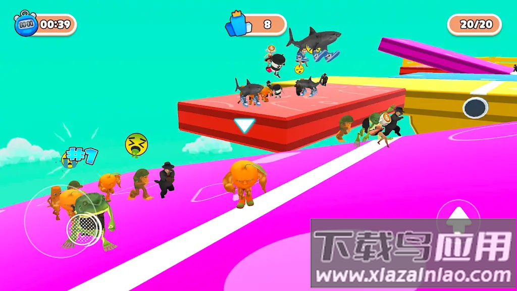 特拉拉拉男子赛跑游戏(Silly Guys Race: Fall & Run)最新版截图2