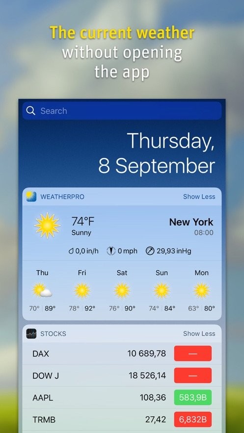 weatherpro天气预报软件最新版截图1