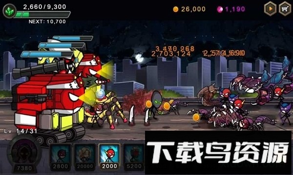 英雄战争超级火柴人防御最新破解版(HEROWARS)最新版截图3