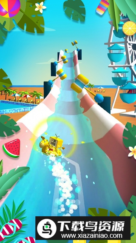 水上乐园滑梯比赛手游中文版最新版截图4