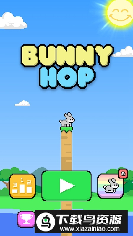 卡在墙里的兔子警官小游戏最新版(Bunny Hop)最新版截图1