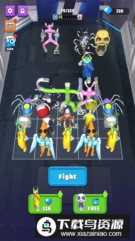 合并100为彩虹朋友关卡完整版(Merge Rainbow Friend 100 Doors)最新版截图1