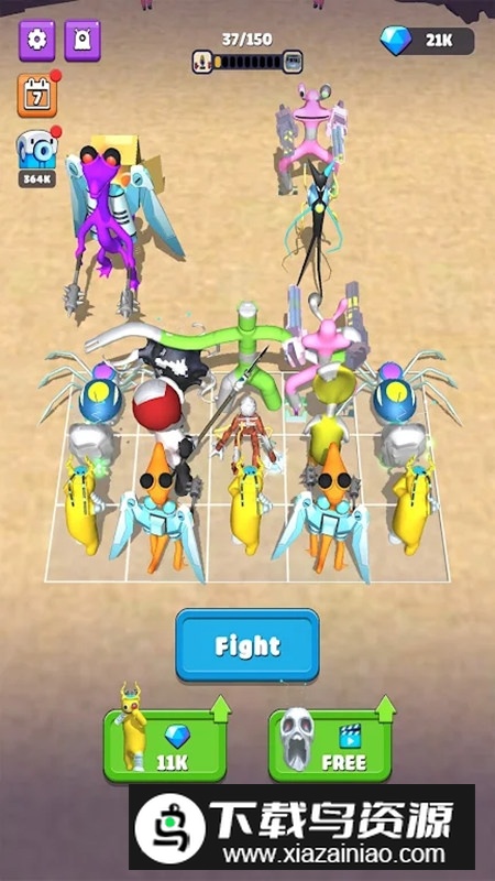 合并100为彩虹朋友关卡完整版(Merge Rainbow Friend 100 Doors)最新版截图5